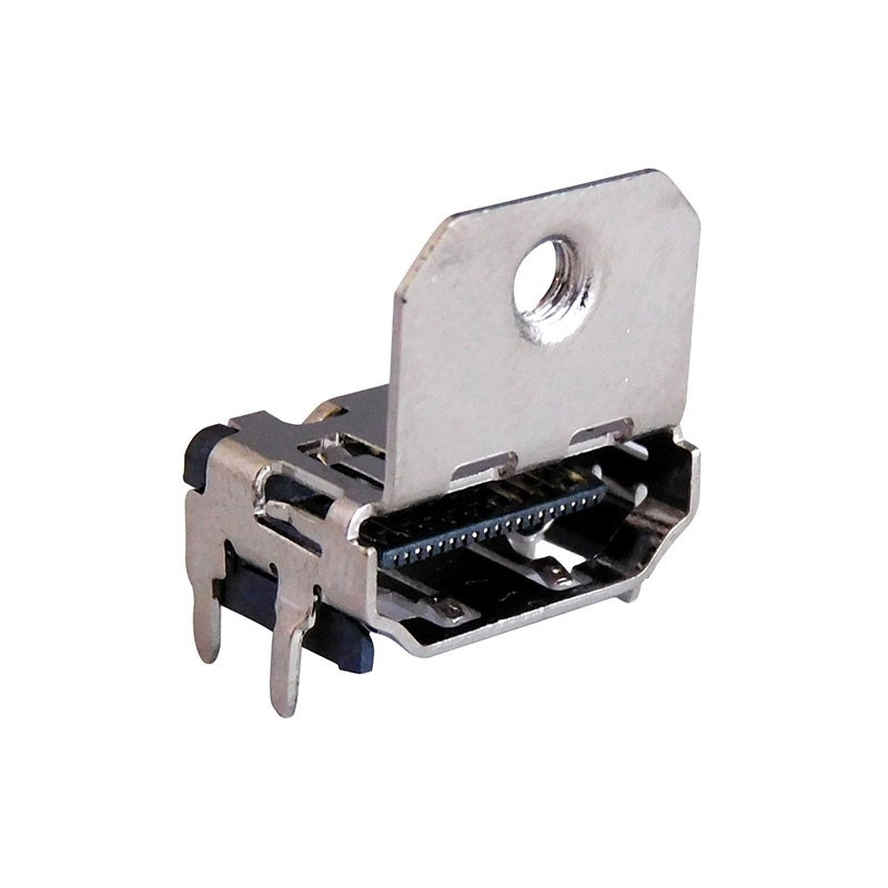 1 pcs : SS-53000-002 - CONN RCPT HDMI 1.4 R/A W/FLANGE