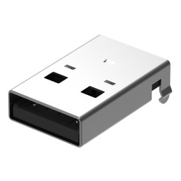 1 pcs : USB1061-GF-L-A - USB A PLUG, SMT, R/A, GF, WITH K