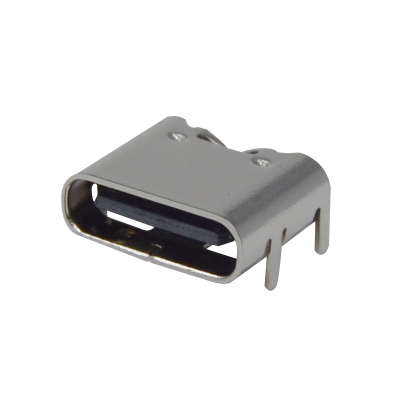 1 pcs : KUSBX-SMT-CS-6-BTR - CONN RECEPT USB TYPE C 6-PIN R/A