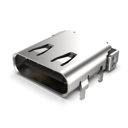 1 pcs : USB4056-03-A - USB C 3.2 REC, HORZ, HYBRID PCB