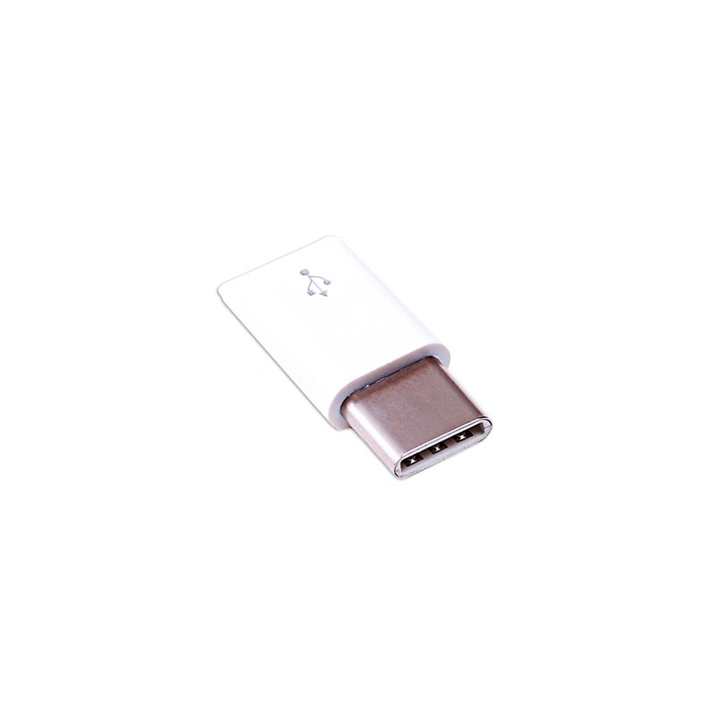 1 pcs : SC0221 - WHITE MICRO-USB-B TO USB-C ADAPT