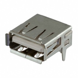 1 pcs : 6364372-2 - CONN RCPT USB2.0 TYPEA 4POS R/A