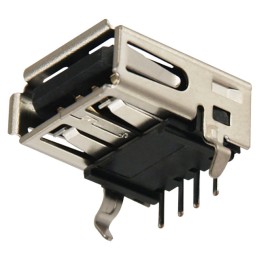 1 pcs : KUSBX-AS1N-B30 - CONN RCPT USB TYPE A R/A