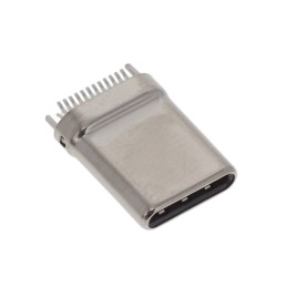 1 pcs : PLUG-USBC-241SMTV-4BS60 - USB TYPE C JACK MALE 24P