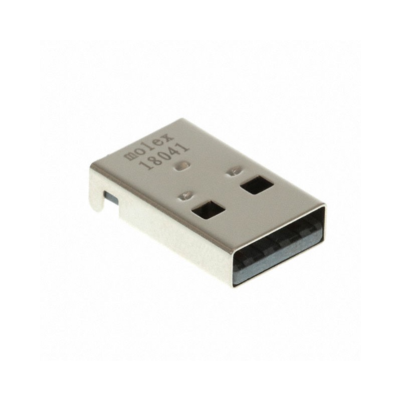 1 pcs : 0480372100 - CONN PLUG USB2.0 TYPEA 4P SMD RA