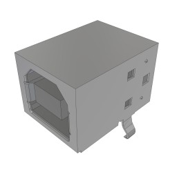 1 pcs : USB-B-S-F-B-TH-R - USB 2.0 INTERFACE, TYPE A