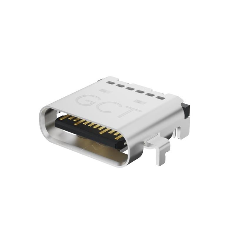 1 pcs : USB4525-03-A - USB 3.2TYPE C RECEPT 24W SMT HOR