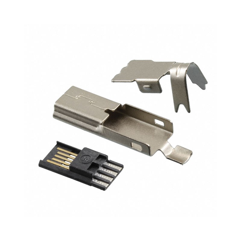 1 pcs : 935 - CONN PLUG USB2.0 MINI B SLD