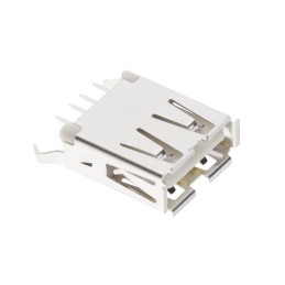 1 pcs : KUSBVX-AS1N-W30 - VERT USB A-TYPE RECEPTACLE WHITE