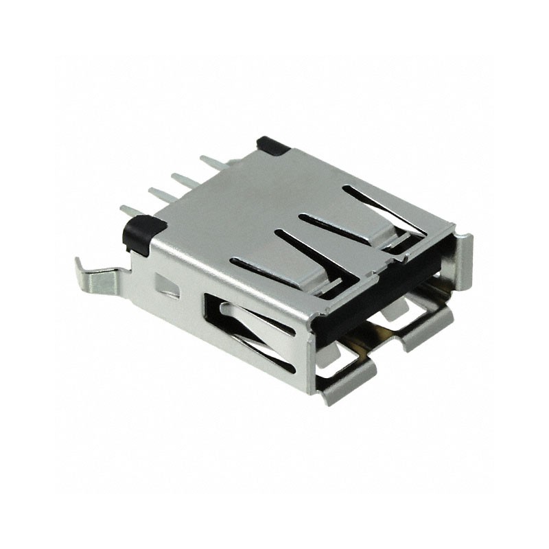 1 pcs : 1734366-1 - CONN RCPT USB2.0 TYPEA 4POS VERT