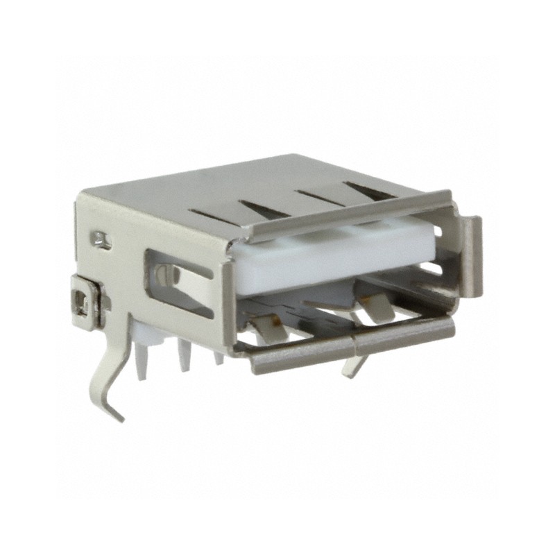 1 pcs : USB-A-S-S-W-TH - CONN RCPT USB2.0 TYPEA 4POS R/A