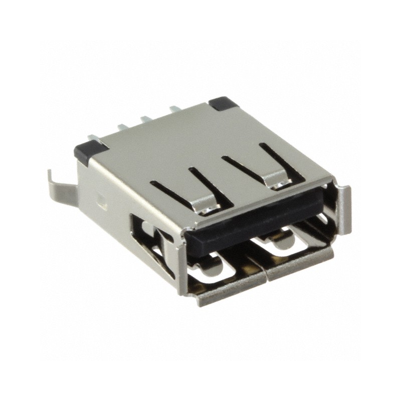 1 pcs : USB-A-S-F-B-VT - CONN RCPT USB2.0 TYPEA 4POS VERT