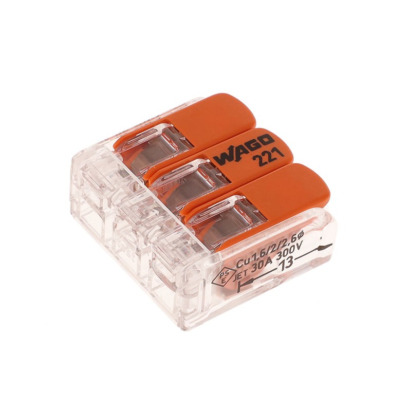 1 pcs : 221-613/VE00-1000 - COMPACT SPLICING CONNECTOR BULK