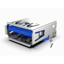 1 pcs : USB1135-15-9-L-B - USB A 3.0 SKT RA HIGH LIFE 15U'
