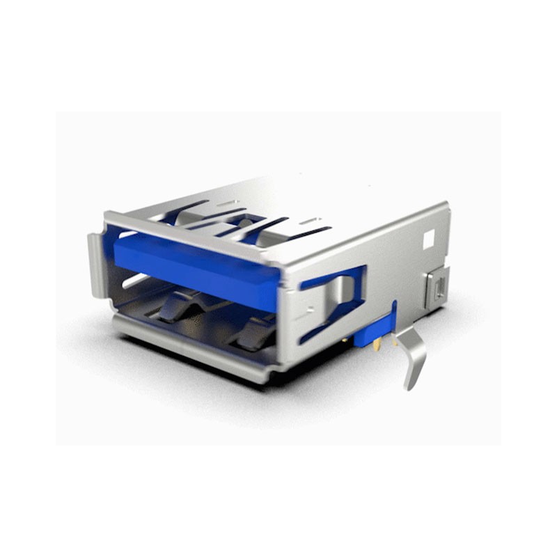 1 pcs : USB1135-15-9-L-B - USB A 3.0 SKT RA HIGH LIFE 15U'