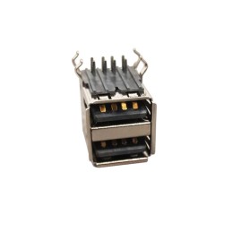 1 pcs : SS-52100-003 - CONN RCPT USB2.0 TYPEA STACK R/A