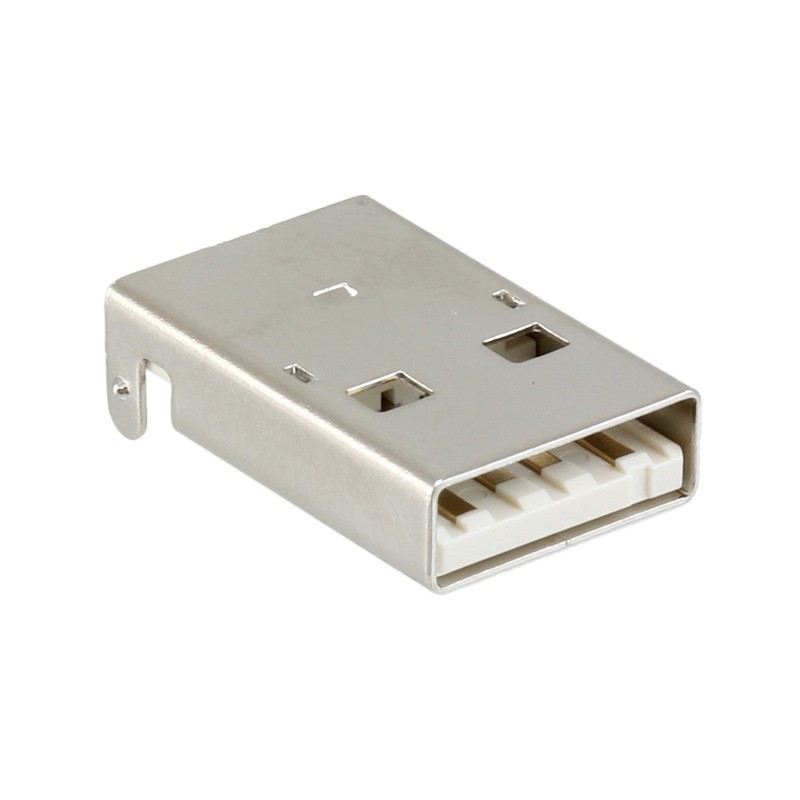 1 pcs : 1734028-1 - CONN PLUG USB2.0 TYPEA 4P SMD RA