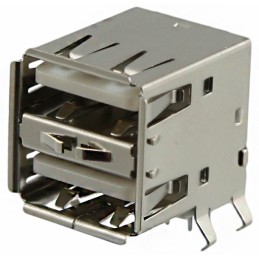 1 pcs : USB-A2HSW6 - CONN RCPT TYPEA STACKED 8POS R/A
