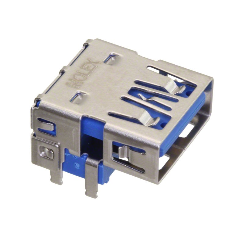 1 pcs : 0483910003 - CONN RCPT USB3.0 TYPEA 9POS R/A