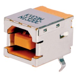 1 pcs : KUSBXHT-BS1N-O-HRF - CONN RCPT USB2.0 TYPEB 4POS R/A