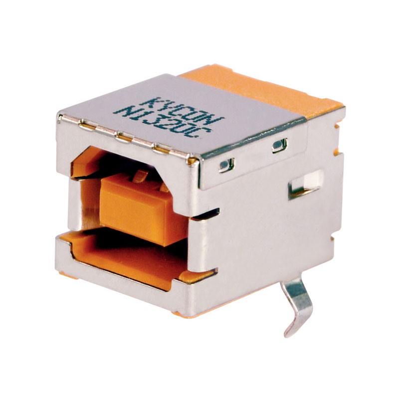 1 pcs : KUSBXHT-BS1N-O-HRF - CONN RCPT USB2.0 TYPEB 4POS R/A