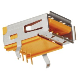 1 pcs : KUSBXHT-AS1N-O-HRF - HIGH TEMP USB A-TYPE RECEPTACLE