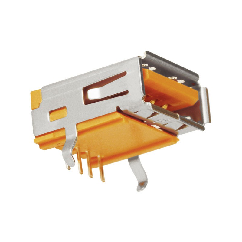 1 pcs : KUSBXHT-AS1N-O-HRF - HIGH TEMP USB A-TYPE RECEPTACLE