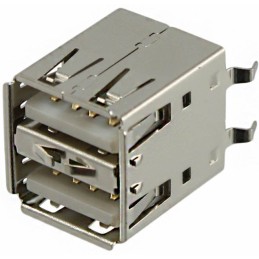 1 pcs : USB-A2VSW6 - CONN RCPT TYPEA STACK 8POS VERT