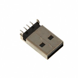 1 pcs : 0480371000 - CONN PLUG USB2.0 TYPEA 4P SMD RA