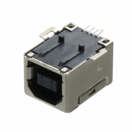 1 pcs : KUSBX-SMT-BS1N-B - CONN RCPT USB2.0 TYPEB 4P SMD RA