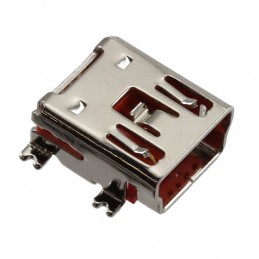 1 pcs : MUSBR-05-F-O-B-SM-A - CONN RCPT USB2.0 MINI B SMD R/A