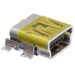 1 pcs : 0675031230 - CONN RCPT USB2.0 MINI B SMD R/A