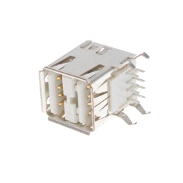 1 pcs : 5787617-3 - CONN RCPT USB2.0 TYPEA STACK R/A