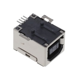 1 pcs : KUSBX-SMTBS1NBTR - CONN RCPT USB2.0 TYPEB 4P SMD RA