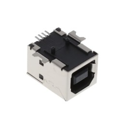 1 pcs : KUSBEX-SMT-BS1N-BTR - SMT USB B-TYPE RECEPTACLE BLACK