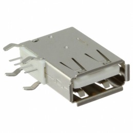 1 pcs : USB-A-S-F-W-VU - CONN RCPT USB2.0 TYPEA 4POS R/A