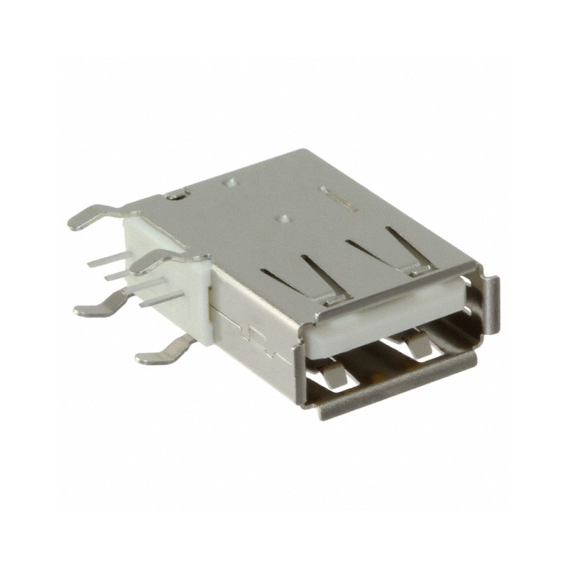 1 pcs : USB-A-S-F-W-VU - CONN RCPT USB2.0 TYPEA 4POS R/A