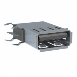 1 pcs : USB-A-S-F-B-VU - CONN RCPT USB2.0 TYPEA 4POS R/A
