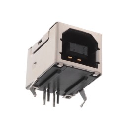 1 pcs : KUSBX-BS1N-B30 - USB B-TYPE RECEPTACLE BLK INSULA
