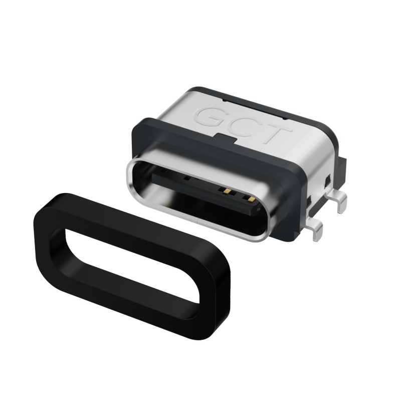 1 pcs : USB4715-GF-A-KIT - USB TYPE C HORZ MID-MOUNT 6P KIT