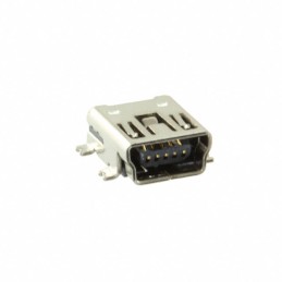 1 pcs : MUSB-05-S-B-SM-A - CONN RCPT USB2.0 MINI B SMD R/A