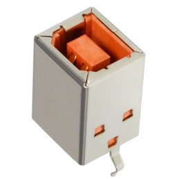 1 pcs : KUSBVXHT-BS1N-O30-HRF - CONN USB TYPE-B VERT H-RETENT