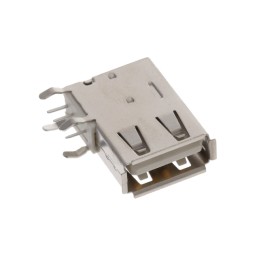 1 pcs : USB-A-S-S-W-VU - CONN RCPT USB2.0 TYPEA 4POS R/A