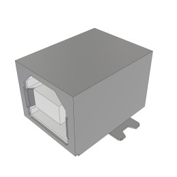 1 pcs : USB-B-S-F-W-SM-R - USB 2.0 INTERFACE, TYPE A