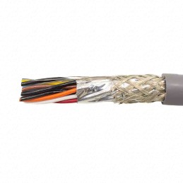 30 pcs - Alpha Wire Twisted Pair Data Cable, 8 Pairs, 0.33 mm², 16 Cores, 22 AWG, Screened, 30m, Grey Sheath