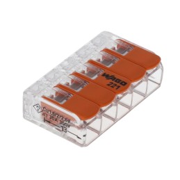 1 pcs : 221-615/VE00-0500 - SPLICE LEVER 10-20AWG 5POS