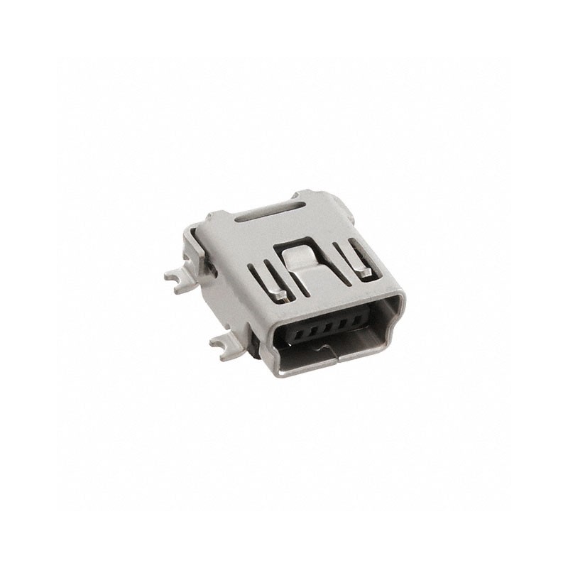 1 pcs : KMBX-SMT-5S-S-30TR - CONN RCPT USB2.0 MINI B SMD R/A