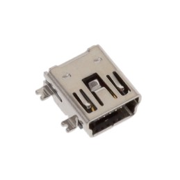 1 pcs : MUSB-05-S-B-SM-A-TR - CONN RCPT USB2.0 MINI B SMD R/A