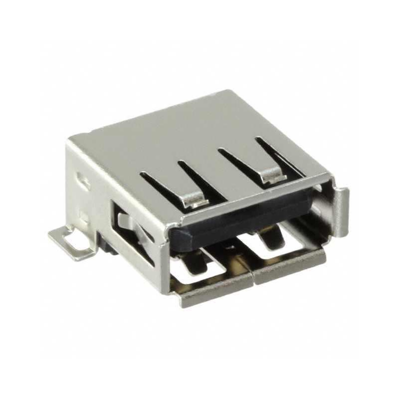 1 pcs : USB-A-S-F-B-SM2 - CONN RCPT USB2.0 TYPEA 4P SMD RA
