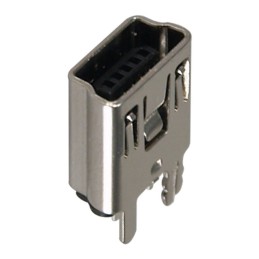 1 pcs : KMBVX-TH-5S-B30 - MINI USB B VERT. 5P, BLK, 30U, R
